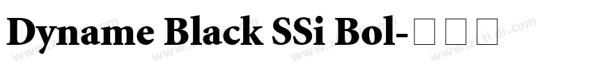 Dyname Black SSi Bol字体转换 Dyname Black SSi Bol字体转换
